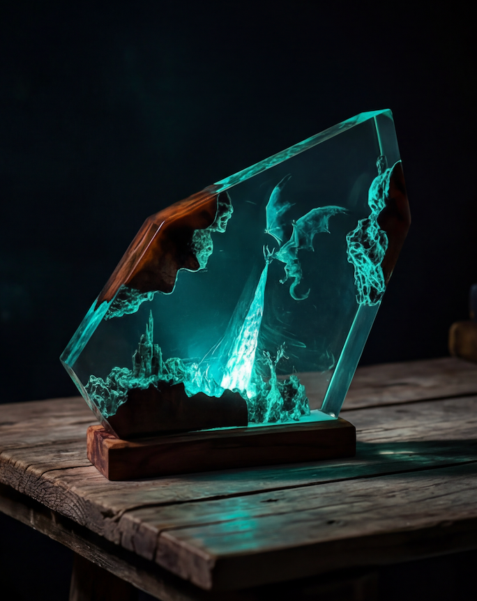 The AetherGlow™ Handmade Lamp